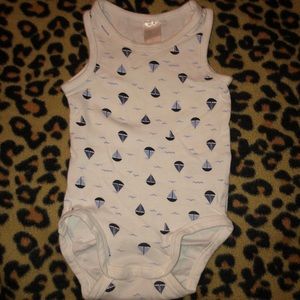 Sail boat onesie